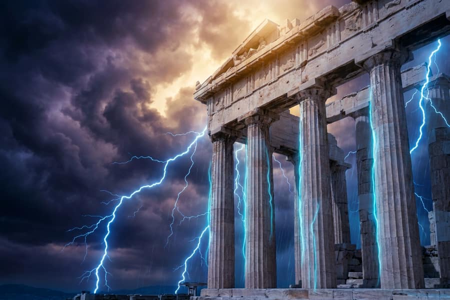 Слот Gates of Olympus с молниями Зевса